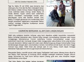JELANTIK Vol. 1: Menyelami Kearifan Lokal dan Kesederhanaan Hidup Masyarakat Suku Baduy